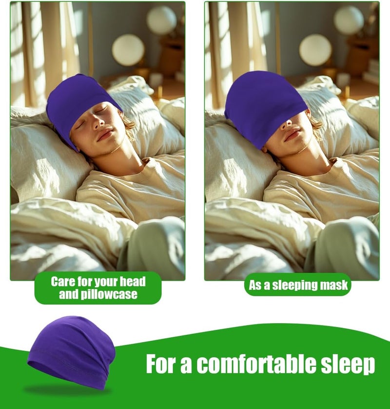 SRLLBBY Lightweight Cotton Beanie, Breathable Thin Sleep Hats, Skull Caps for Running Cycling Hiking Fishing - Image 5